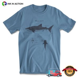 Whale shark anatomy Biology Comfort Color Shirt 1
