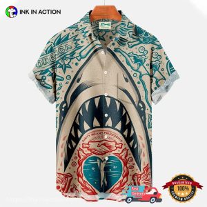 White Shark Killer No.3 Hawaiian Shirt