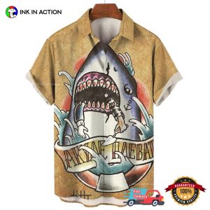 White Shark Killer No.4 Hawaiian Shirt