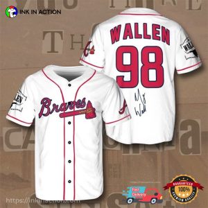 White Wallen 98 Braves Baseball Jersey 2