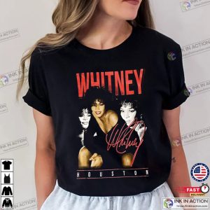 Whitney Houston Signature Graphic T shirt 3