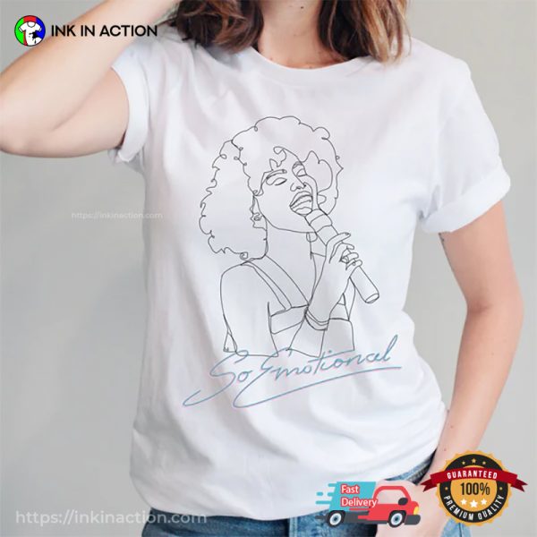 Whitney Houston So Emotional Fan Art T-Shirt