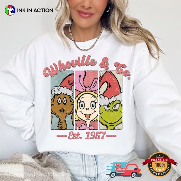Whoville & Co 1957 Grinch Christmas T-shirt