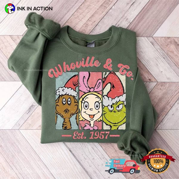 Whoville & Co 1957 Grinch Christmas T-shirt