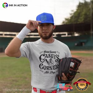 World Famous Casey’s Corner Funny Baseball T-Shirt