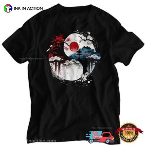 Yin Yang japanese streetwear T Shirt 2