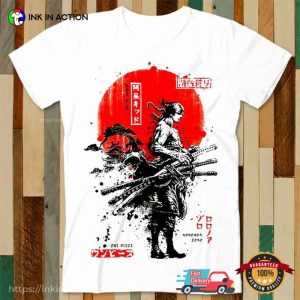 Zoro Roronoa One Piece Painting Style T Shirt 3