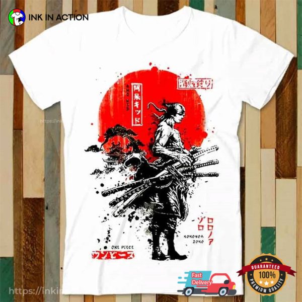 Zoro Roronoa One Piece Painting Style T-Shirt