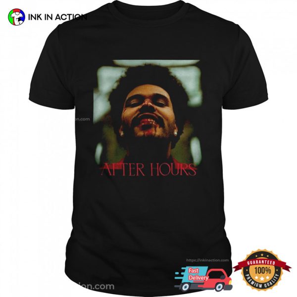 After Hours The Weeknd Music Album Cover T-shirt
