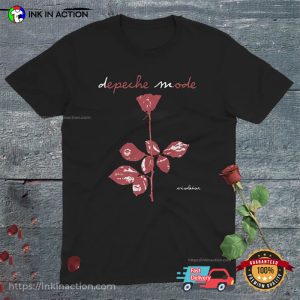 Album Violator Depeche Mode Bloody Rose T-shirt
