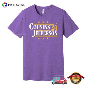 cousins vikings Jefferson '24 Football T Shirt 4