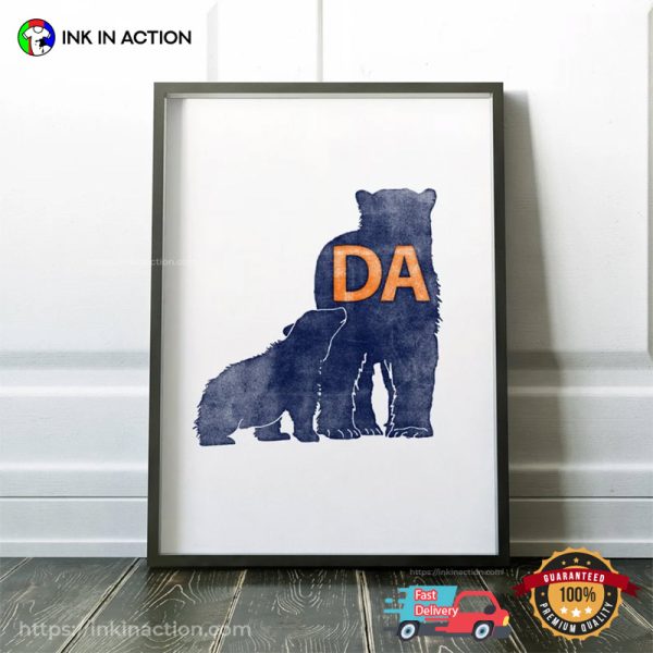 Da Bears Chicago Bears Art Poster