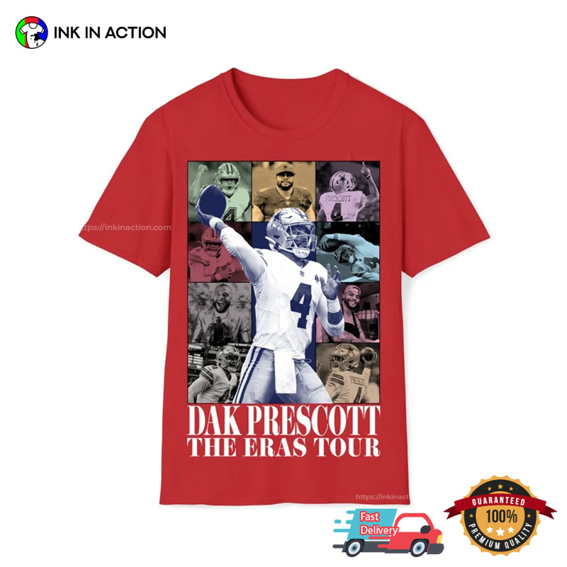 Kenziartistic Dak Prescott The Eras Tour T-Shirt, Sweatshrit, America Football Sweatshirt, Football Fan Gifts, Dak Prescott Shirt