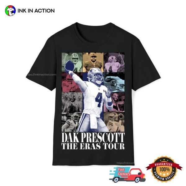 Dallas Cowboys Prescott The Eras Tour Vintage T-Shirt