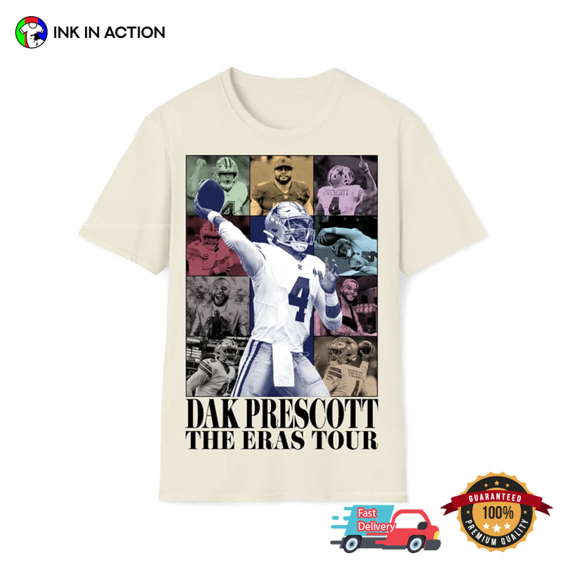 Dak Prescott Shirt, Dallas Cowboys Personalities Men's Cotton T-Shirt