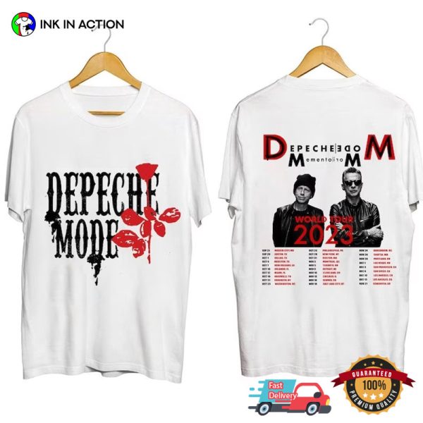 Depeche Mode 2023 Depeche Mode Concert Tour Date Shirt