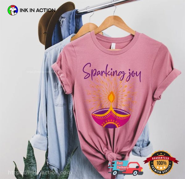 Diwali Celebration Sparking Joy Comfort Colors Shirt