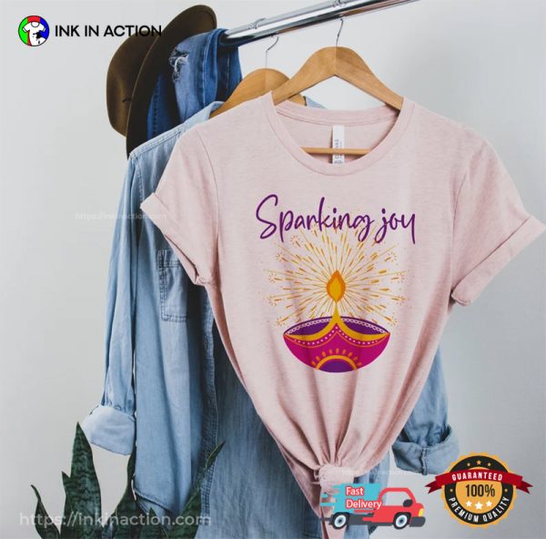 Diwali Celebration Sparking Joy Comfort Colors Shirt