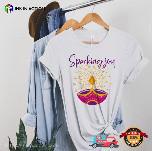 Diwali Celebration Sparking Joy Comfort Colors Shirt