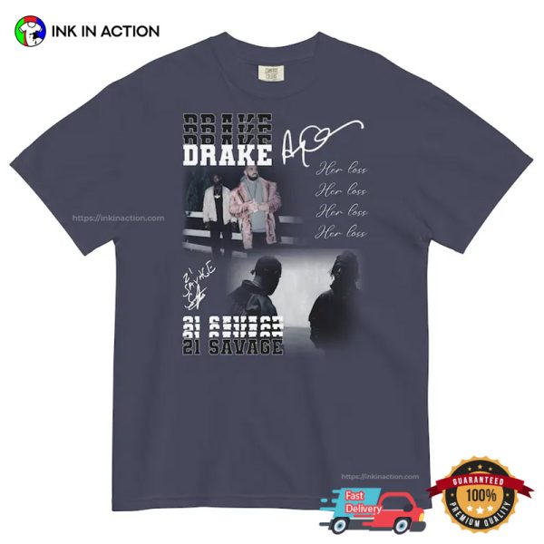 Drake And 21 Savage Album Her Loss Vintage T-shirt