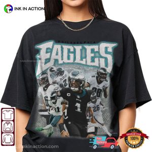 Jalen Hurts Eagles Retro Style Comfort Colors Shirt