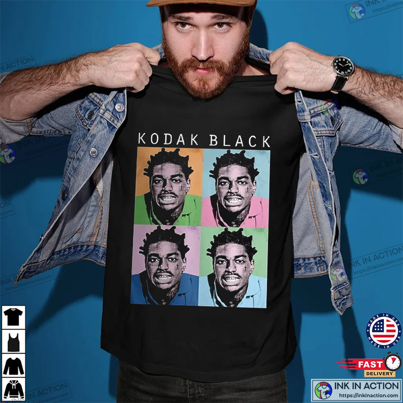 Kodak Black 2023 Rapper Hip Hop Tee - Ink In Action