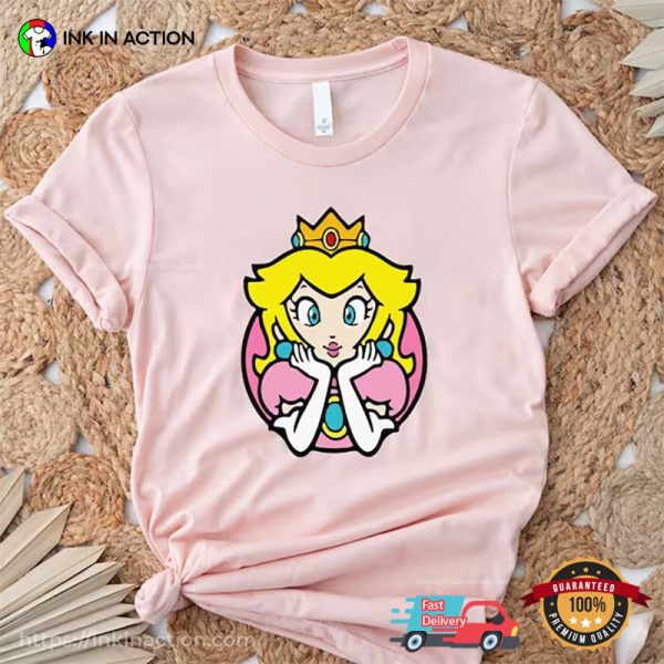 Mario And Princess Peach Couple Shirt