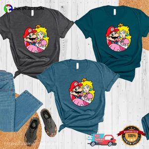 mario and princess peach Couple Shirt 3