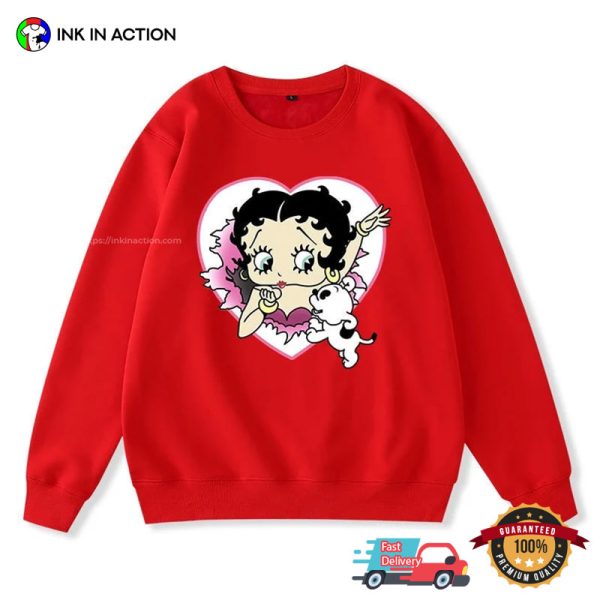 Original Betty Boop Inspired Fashion Print Shirt