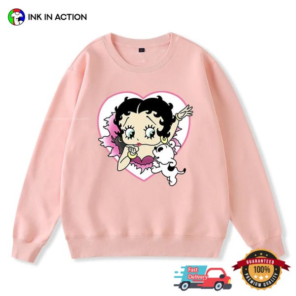 Original Betty Boop Inspired Fashion Print Shirt