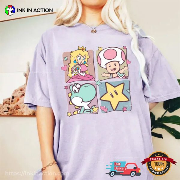 Princess Peach Of Mario Comfort Colors Tee