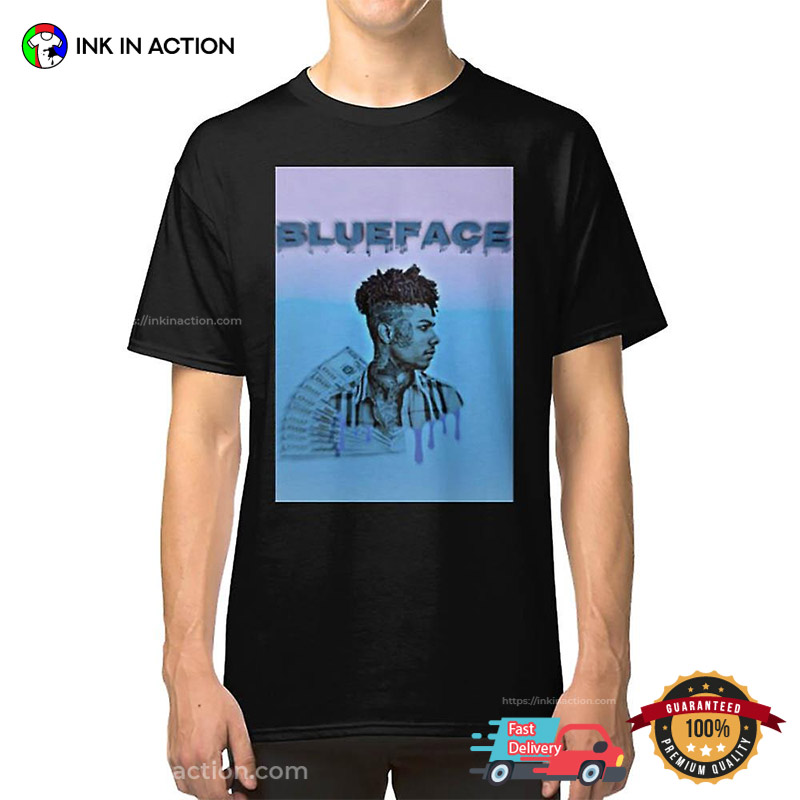 Rapper Blueface Dollar Painting T-shirt