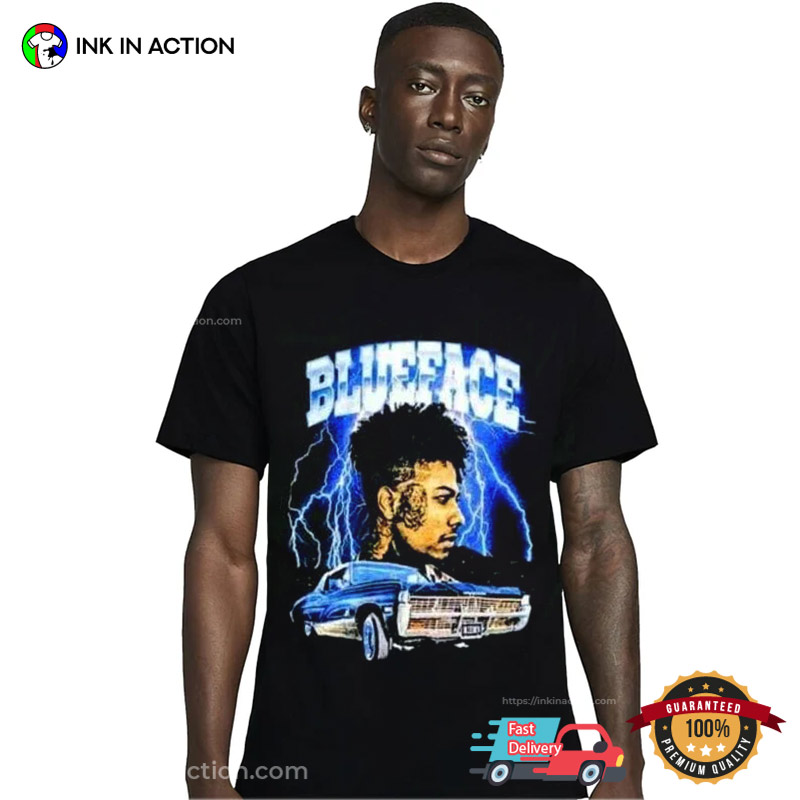 Rapper Blueface Thunder Vintage Unisex T-shirt