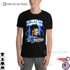 rapper blueface Thunder Vintage Unisex T Shirt 2