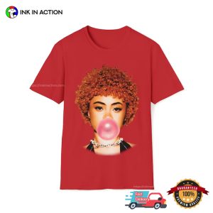 rapper ice spice Bubblegum Portrait Graphic T Shirt 2