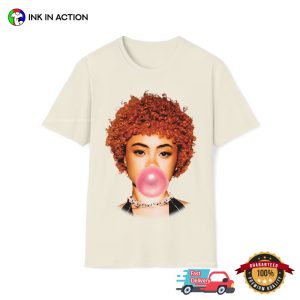 rapper ice spice Bubblegum Portrait Graphic T Shirt 3