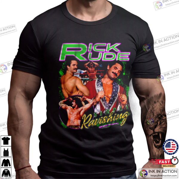 Ravishing Rick Rude 90s Bootleg Wrestler Shirt