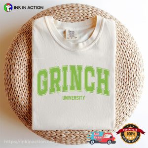 Retro Christmas Grinch University Holiday Shirt