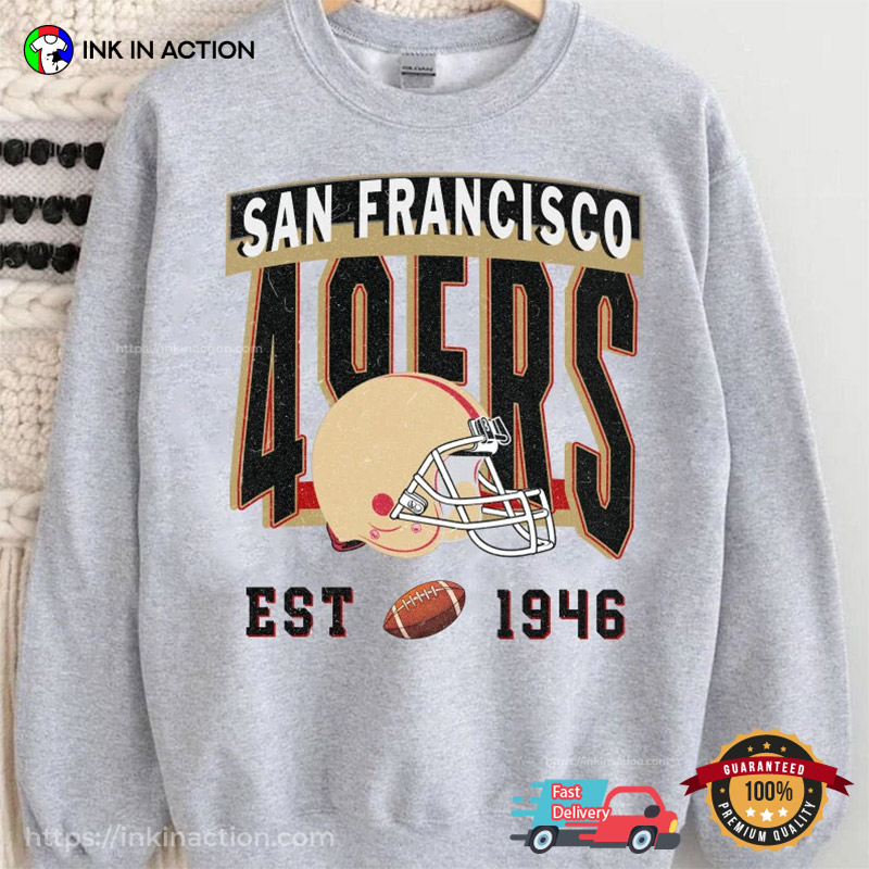 San Francisco 49ers est. 1946 T-Shirt Graphic Logo Sideline