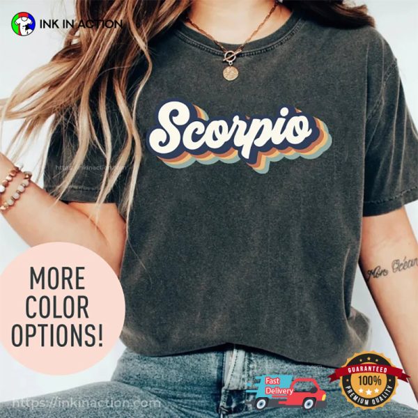 Scorpio Zodiac Sign Comfort Colors Tee