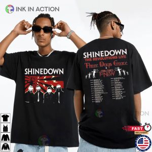 Shinedown Tour 2023 The Revolutions Live Dates T-shirt