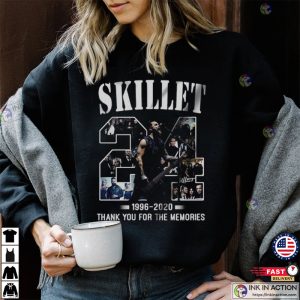 skillet band 24ys Anniversary 1996 2020 T Shirt