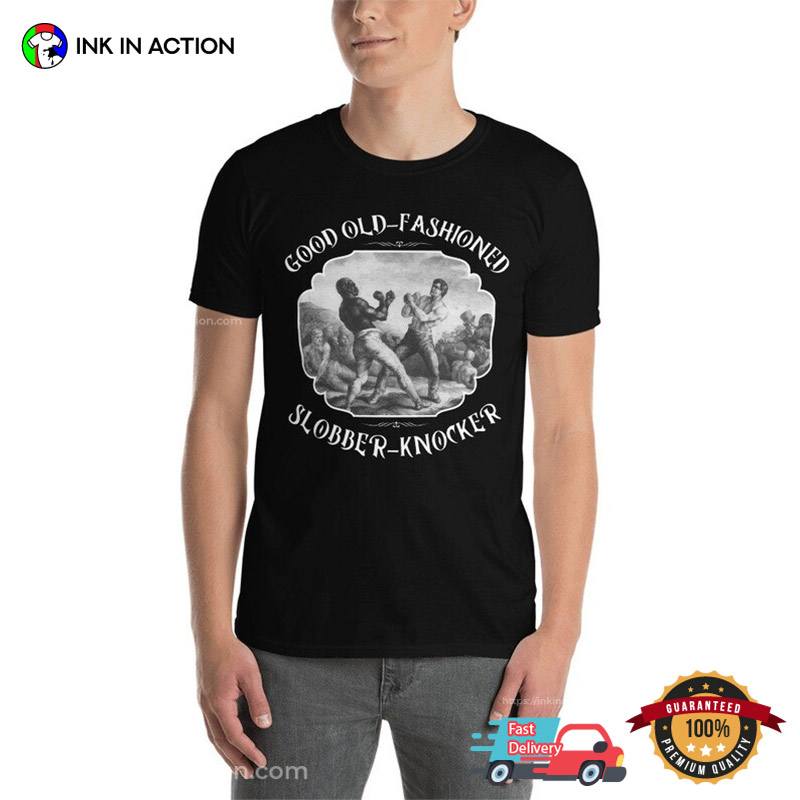 Slobber Knocker Funny Vintage Wrestling Shirts - Print your