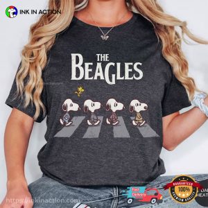 snoopy the beagle, Funny Beatles Inspired Shirt 3
