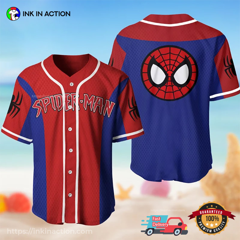 Spider Man Spider Man MCU Baseball Jersey