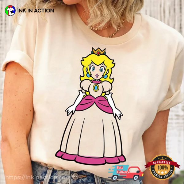 Super Mario Princess Peach Graphic T-shirt