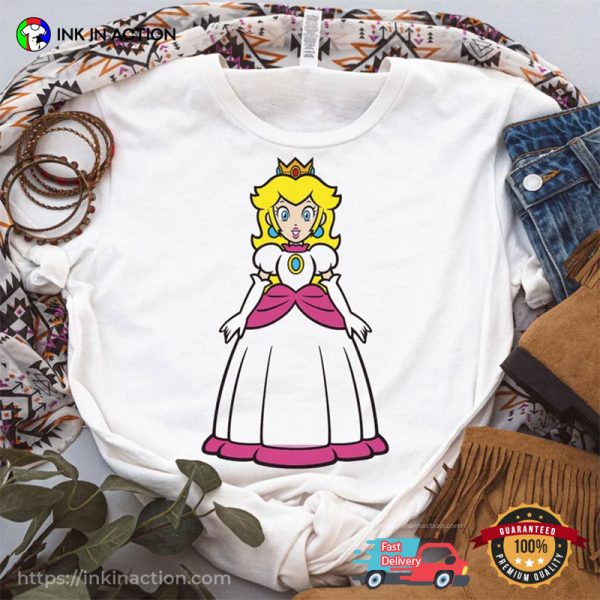 Super Mario Princess Peach Graphic T-shirt