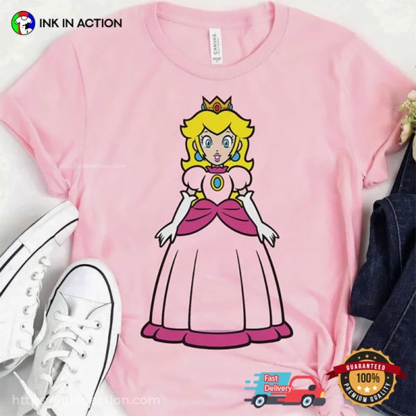 Super Mario Princess Peach Graphic T-shirt