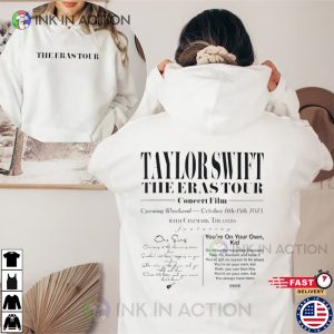 Taylor Swift Concert Film Dates 2 Sided Shirt