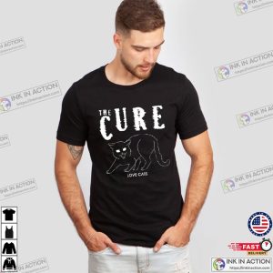 The Cure The Lovecats Rock Band Retro BW T-Shirt